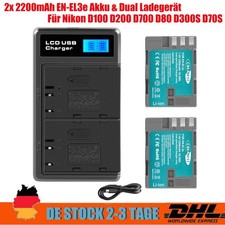 2x EN-EL3e Akku & Ladegerät