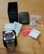 Eckige ESPRIT Vintage Herren Uhr Armbanduhr Rarität + OVP