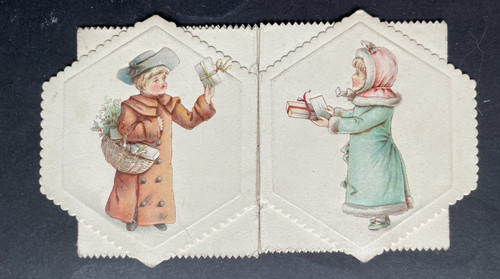 Viktorianische grusskarte - viktorianische,