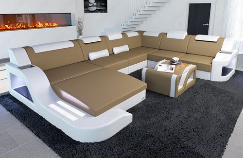 Sofa wohnlandschaft mikrofaser - sofa,