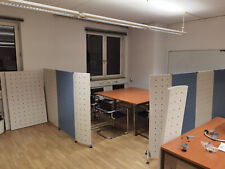 Ikea Pastill Trennwand, Raumteiler, weiß und hellblau auf Metallfüßen