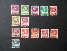 13 Briefmarken Helvetia