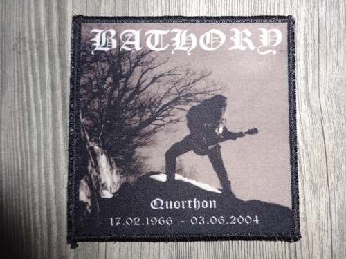 Black metal patch - metal,