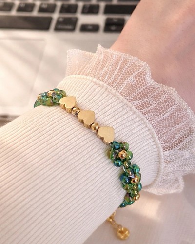 Blumenarmband modeschmuck - blumenarmband,