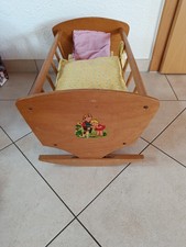 Vintage Holz Puppen Bett Wiege