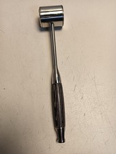 Fleischklopfer mit Holzgriff – 32 cm Fleischhammer aus 304 Edelstahl, Spülmaschi