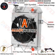 3 Row Radiator Shroud 14"Fan