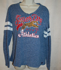 leichtes Damenshirt Superdry mit Druck Gr.40 langarm