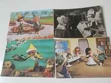 4x DDR Postkarte Sandmännchen Herr Fuchs und Frau Elster Vintage 