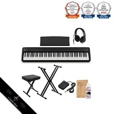 KAWAI ES120B Schwarz Digitalpiano 88 Tasten X-förmiger Ständer X-Hocker...