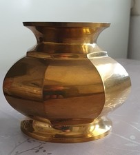 Massive schwere Messing-Vase