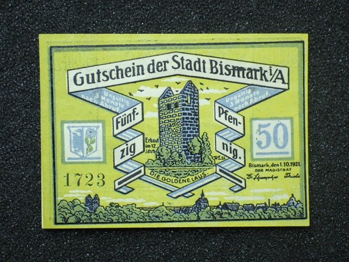 Notgeld deutschland bismark - notgeld,