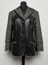 Walter Lammfell Leder Blazer Gr 44 Jacke Sakko Jackett Mit Wolle 8260