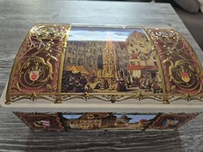 Historische Truhe Lebkuchen Schmidt Plätzchen Weihnachten Dose Blechdose