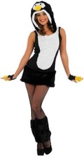 Pinguin Kostüm für Damen Erwachsene Weihnachten Karneval Tierkostüm Kleid