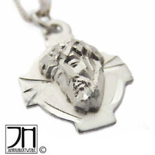 Silber Anhänger Jesus mit Dornenkrone diamantiert silver pendant crown of thorns