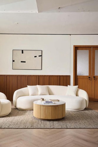 Luxury crescent sofa white - crescent,