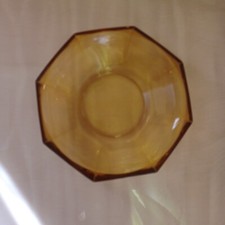 Kuchenteller Glas DDR  braunes