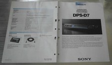 SONY DPS D7  Prospect  FX 1-99 list info - Professional