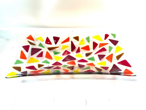 Art glas schale fused - art,