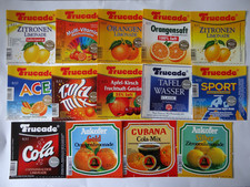 14 ältere Limo-Etiketten -