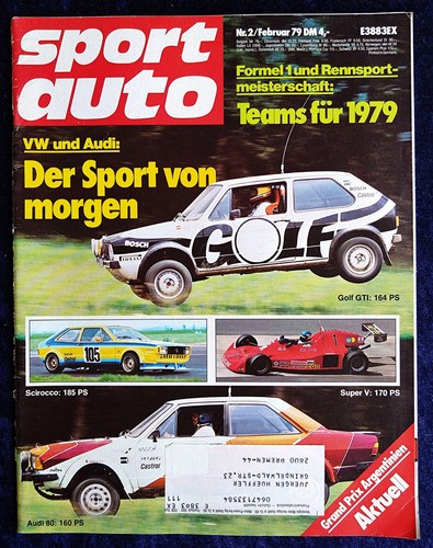 Sport auto 1979 opel - opel, ascona