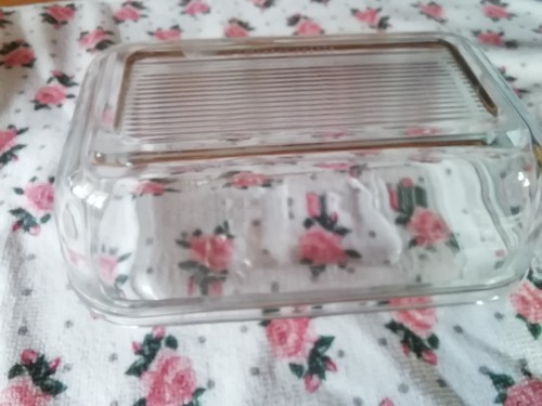 Butterdose aus glas - aus,