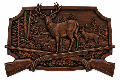 Hirsch jagdbild 76x56 jagd - 76x56, cm