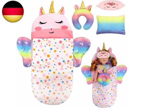 Einhorn puppenschlafsack set - einhorn,