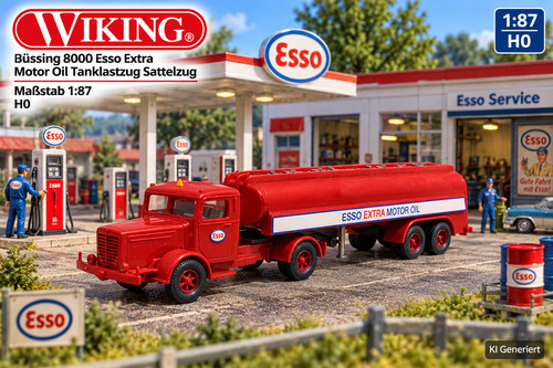 Wiking büssing 8000 esso - wiking,