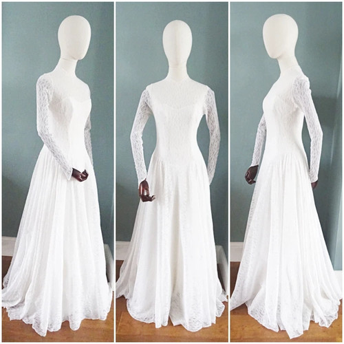 Vintage brautkleid kleid - vintage,