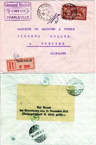 Frankreich 1920 auf - 1920,, c.