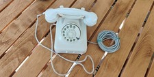 - Bakelit Post Telefon mit Wählscheibe - Post W 48 - elfenbein -