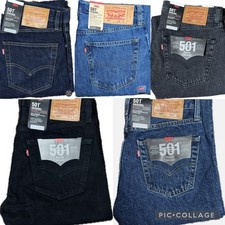 Levis 501 herren denim jeans - denim,