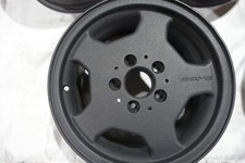 4 X  AMG  Felgen 7 J x 15 H2 ET 37 schwarz pulverbeschichtet