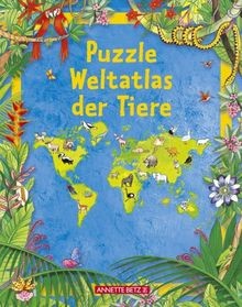 Puzzle weltatlas der tiere - puzzle, |