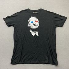 Herren T-Shirt Gr. XXL Grau Schwarz Motiv Print 