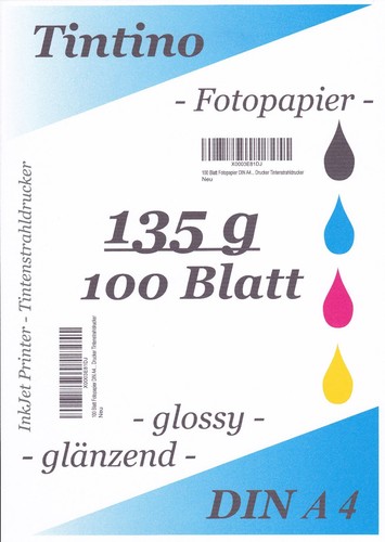 Tintino fotopapier 100 - fotopapier, blatt