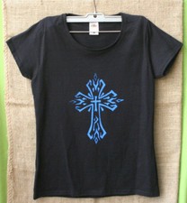 Damen,Shirt,Kreuz,Cross,Goth,larp,Holy,heilig,unheilig,celtic,Gr:M