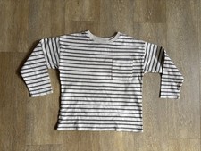 Zara Langarmshirt Weiß Grau