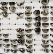 Gothic- und Hexen-Ringe, silberfarben -  16 verschiedene Motive