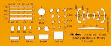 ZEICHEN SCHABLONE ROTRING 853 910 HEIZUNGSTECHNIK II M 1:100 ROTRING 853910