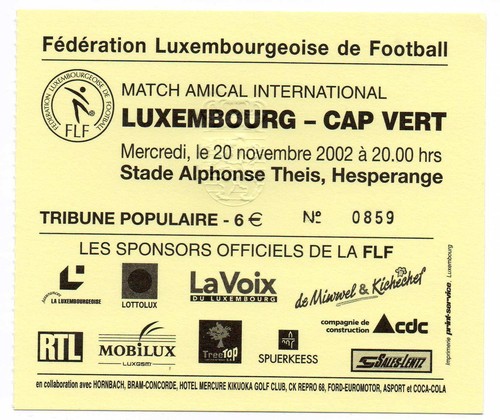 Ticket lsp luxemburg - -, cap