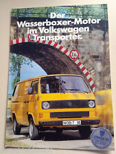 PROSPEKT VW T3 DER WASSERBOXER MOTOR IM VOLKSWAGEN TRANSPORTER AUSGABE 10/82
