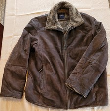 Herren Winter Leder Jacke, Marke Engbers, braun, gefüttert, Gr. 52