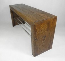 Sitzbank Holzbank Eiche Schuhablage Edelstahl Handarbeit Flurbank Garderobenbank