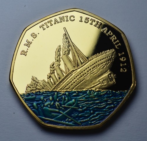 Rms titanic 24ct gold - rms,