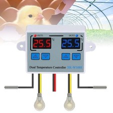 Digitaler Temperaturregler mit 2 Thermostaten Schalter 2 Relais-Thermoregulator