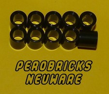 Lego Technik Technic 10 x Pins Verbinder Hülse schwarz #18654 NEUWARE