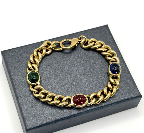 Vintage armband goldfarben mit - goldfarben,